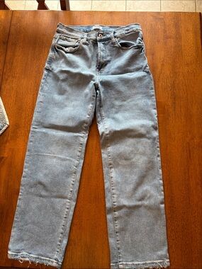 Light Blue Straight-Leg Jeans